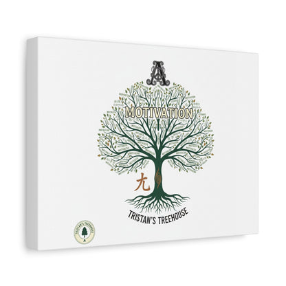 Handwritten Doodle Tree Canvas | Matte Stretched Wall Art