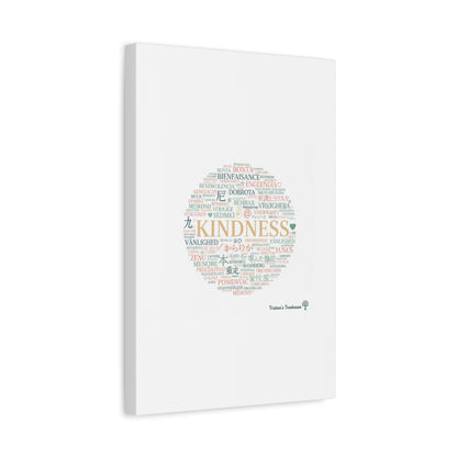 Kindness Word Cloud Canvas | Fresh Start Minimalist Wall Art
