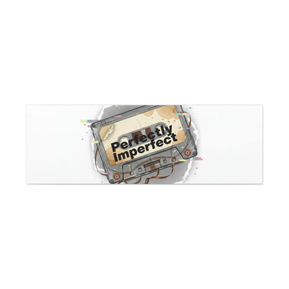 Perfectly Imperfect Cassette, Canvas Print | Analog Error, glitch art static