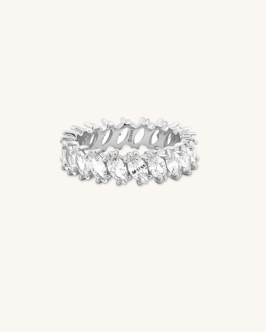 Oval Cut All Around Band Ring