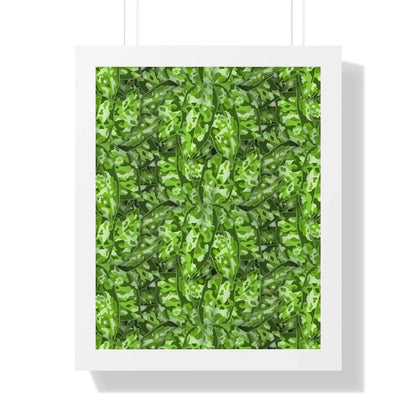 Aglaonema Pictum Framed Print – Botanical Wall Art
