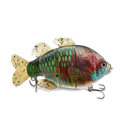 PVC Soft Tail Lure Lure Wholesale 4 Sections Tilapia Mossambica Lure More Sections Simulation Bait Freshwater Lure Fishing Bait