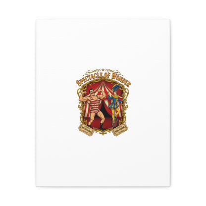 Spectacle of Wonder Circus Art Print, Canvas | Vintage Carnival Design