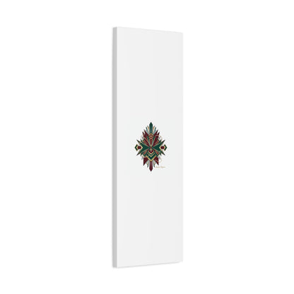 Art Deco geometric brass print Canvas | Neo-Deco chrome & gold fan motif