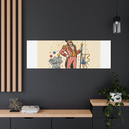 Join the Spectacle Circus Art Print | Matte Canvas, Stretched, Vintage Carnival Design