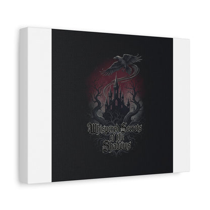 Whispered Secrets of the Shadows Castle Wall Art, Matte Canvas | Gothic Medieval Decor