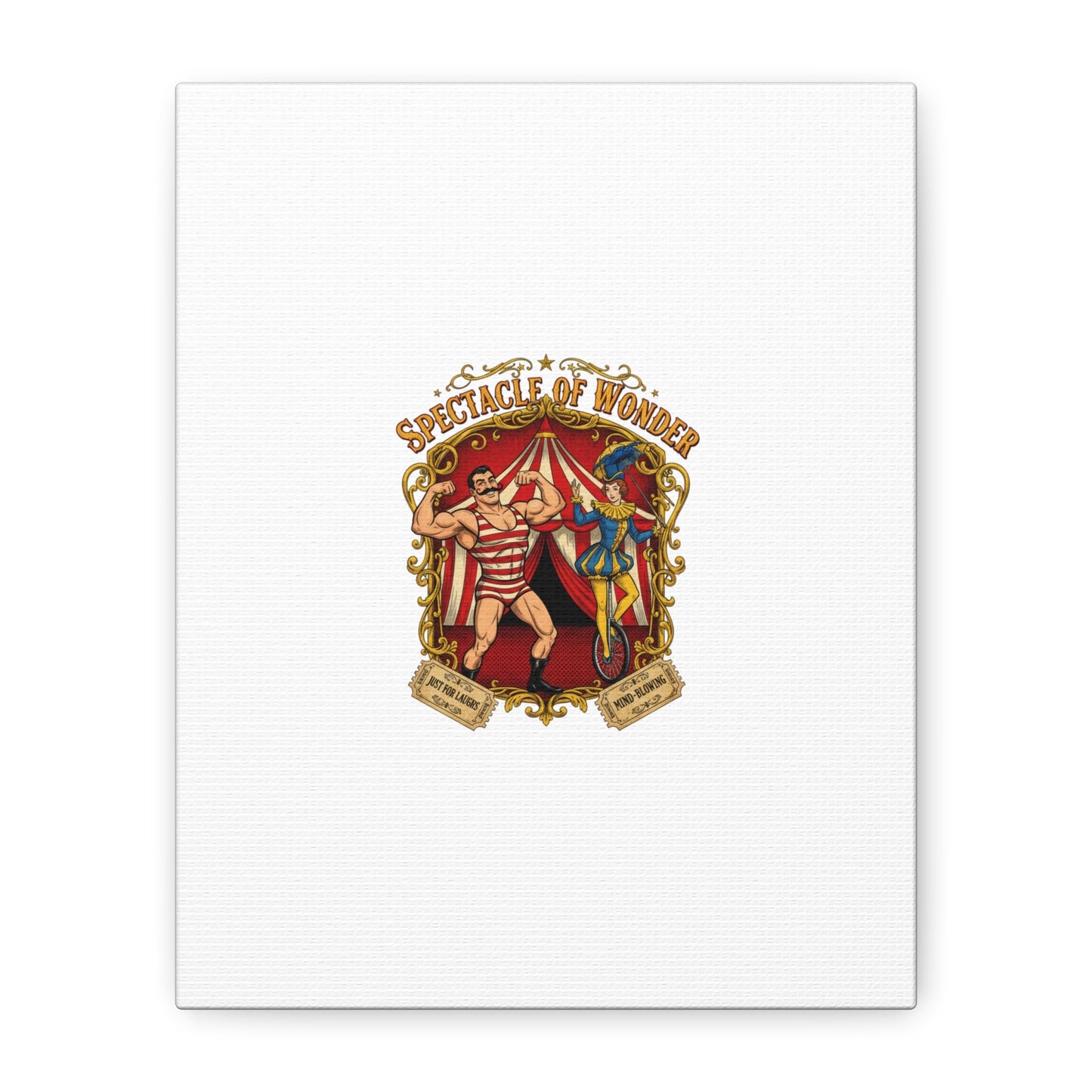 Spectacle of Wonder Circus Art Print, Canvas | Vintage Carnival Design