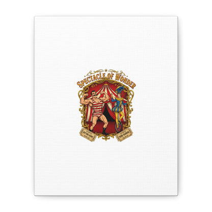 Spectacle of Wonder Circus Art Print, Canvas | Vintage Carnival Design