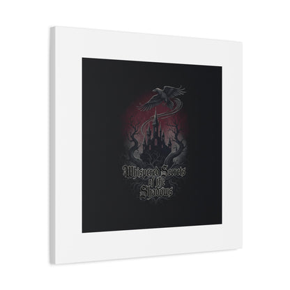 Whispered Secrets of the Shadows Castle Wall Art, Matte Canvas | Gothic Medieval Decor