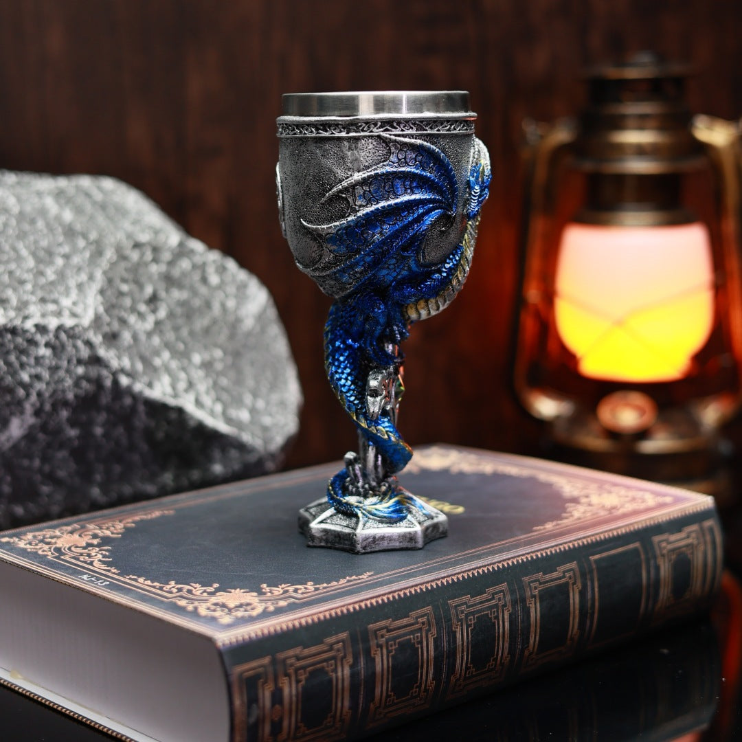 Retro Cross Flying Dragon Goblet