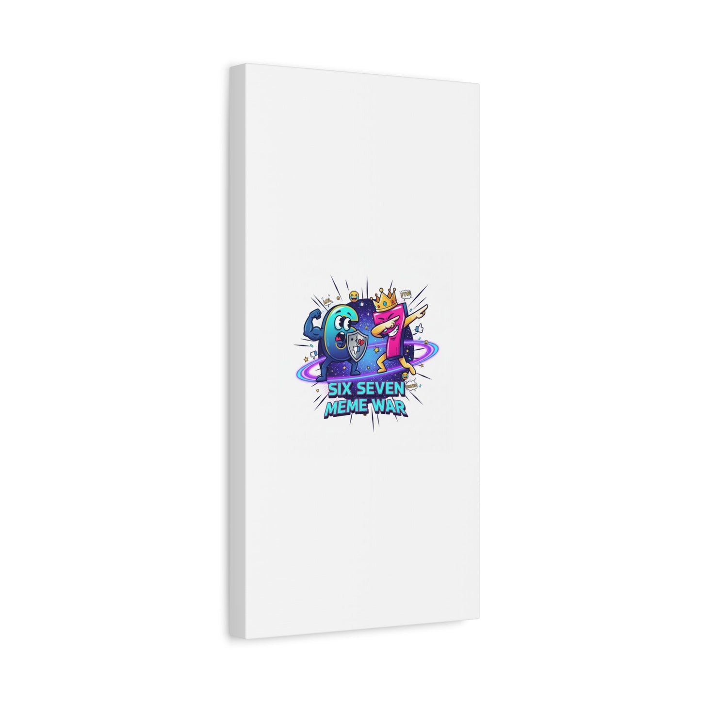 Six Seven Meme War Canvas | Legendary Internet Battle Art, Viral Culture Wall Decor
