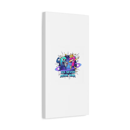 Six Seven Meme War Canvas | Legendary Internet Battle Art, Viral Culture Wall Decor