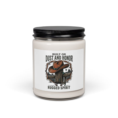 Dust and Honor Candle, Soy 9oz | Western Americana, Rugged Frontier