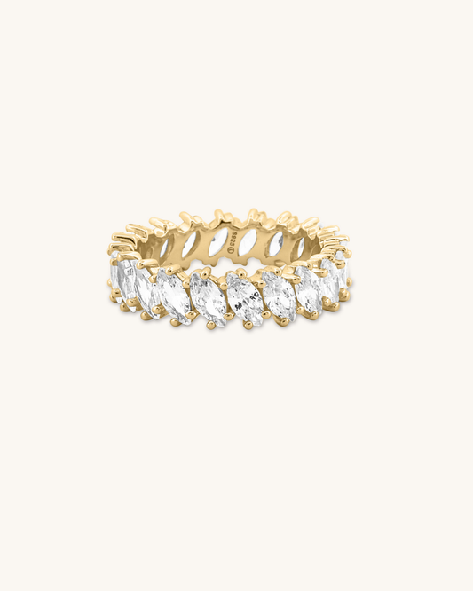 Oval Cut All Around Band Ring