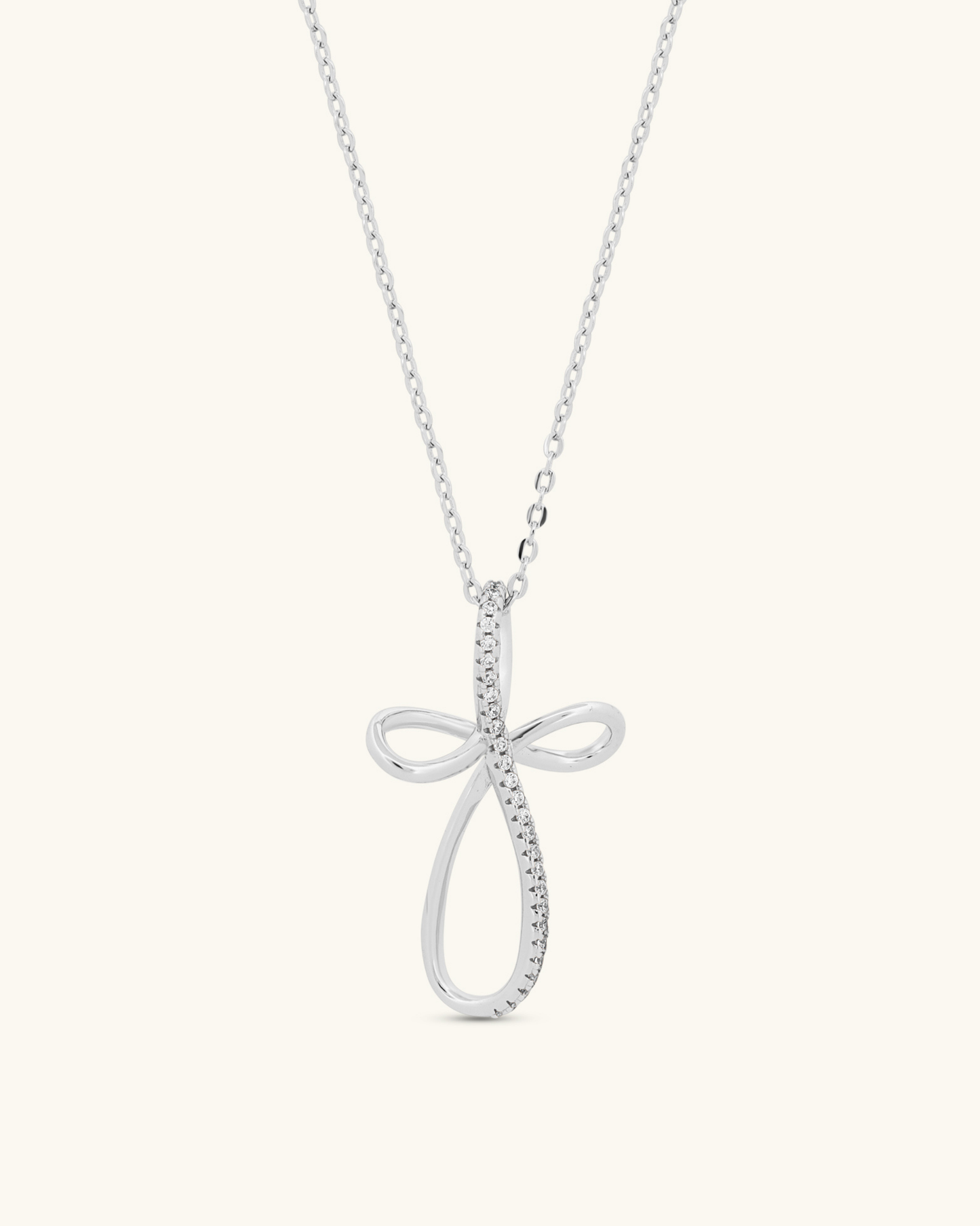 Loop Cross Necklace