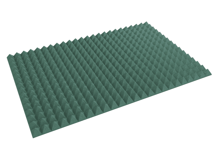 3 Inch Acoustic Foam Pyramid Style Panels - 13 Color Options