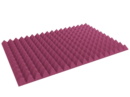 4 Inch Acoustic Foam Pyramid Style Panels - 13 Color Options
