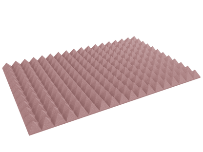 4 Inch Acoustic Foam Pyramid Style Panels - 13 Color Options