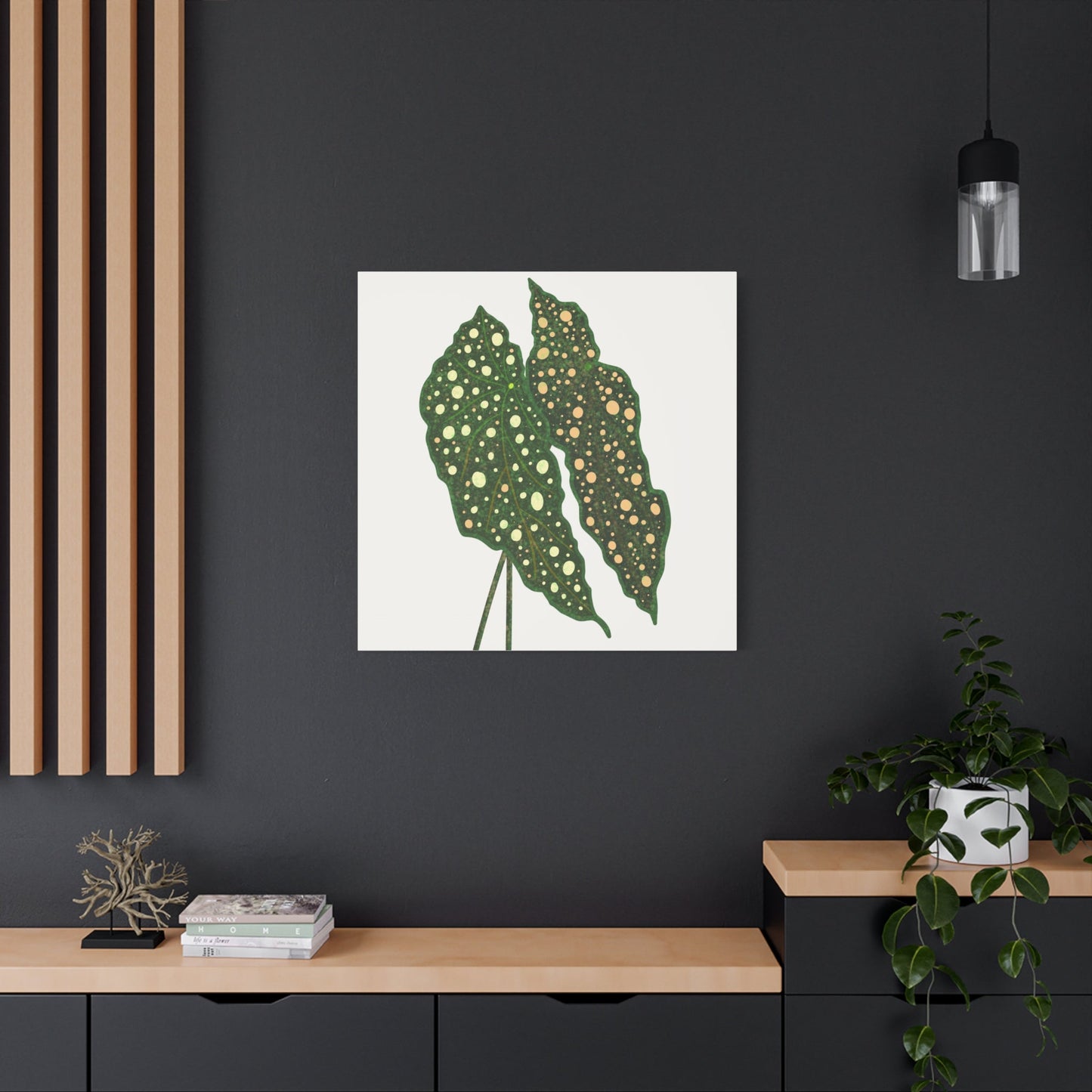 Begonia Maculata Canvas Print – Botanical Wall Art