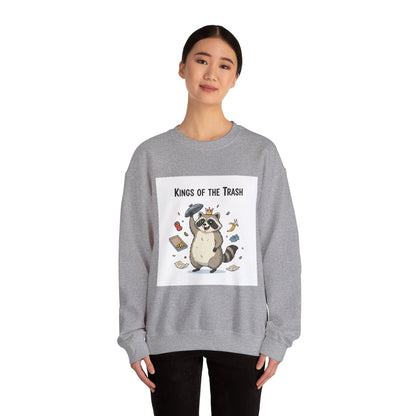 Kings of the Trash Raccoon Sweatshirt | trash panda, raccoon doodle