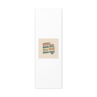 Love Languages List Matte Canvas Wall Art | love language meme, relationship humor