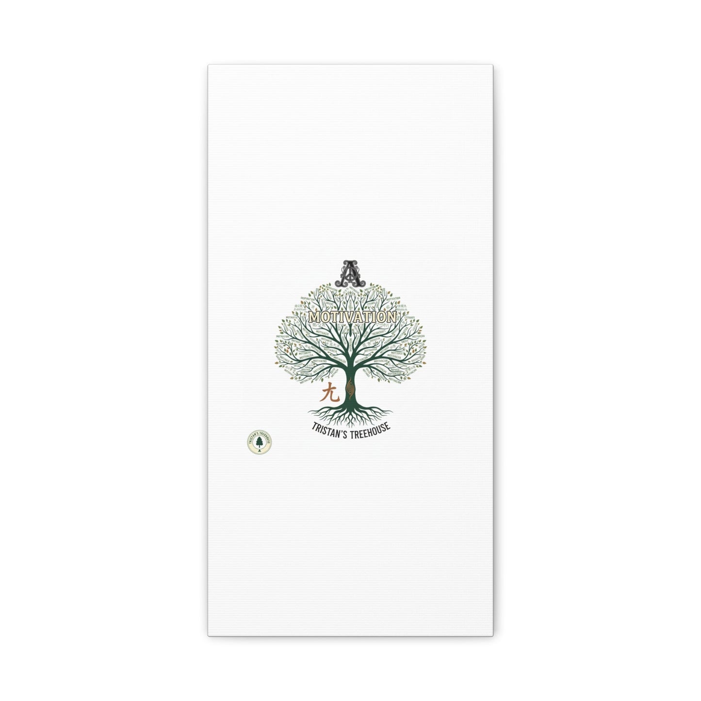 Handwritten Doodle Tree Canvas | Matte Stretched Wall Art