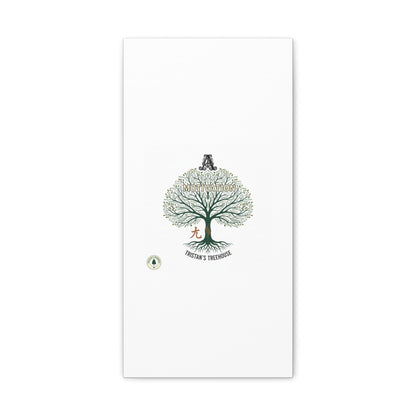 Handwritten Doodle Tree Canvas | Matte Stretched Wall Art