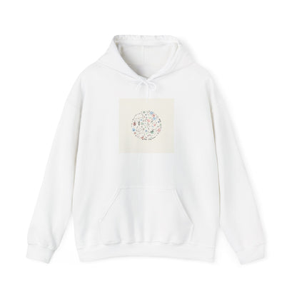 Minimal Hand-Drawn Doodle Circle Hoodie | Sketch Art, Line Drawing