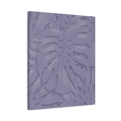 Violet Monstera Canvas Print – Botanical Wall Art