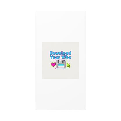 Download Your Vibe Canvas | Y2K Retro Tech, Pixel Floppy Disk Poster
