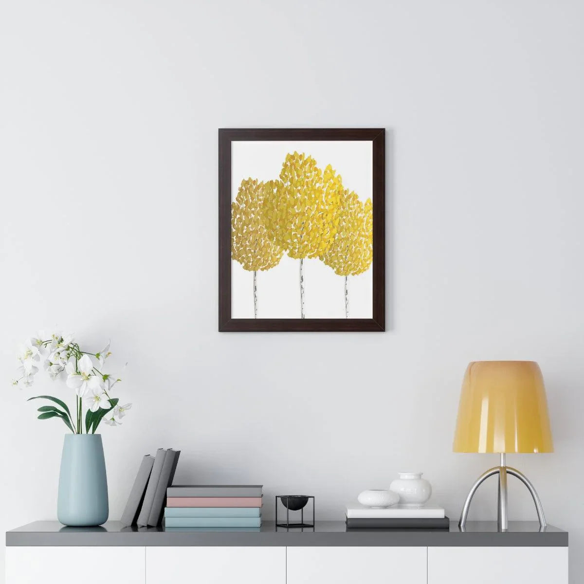 Fall Aspen Framed Print – Wall Art
