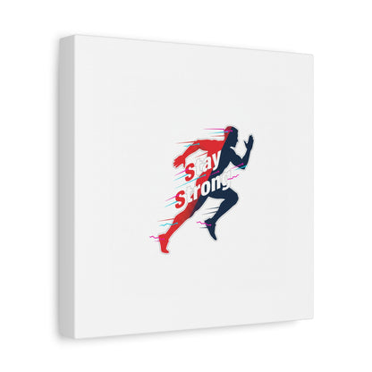Stay Strong Runner Canvas | Fitness Motivation, Gym Wall Art