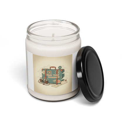 Vintage Postcard Travel Stamp Candle | Soy Candle, Wanderlust Design