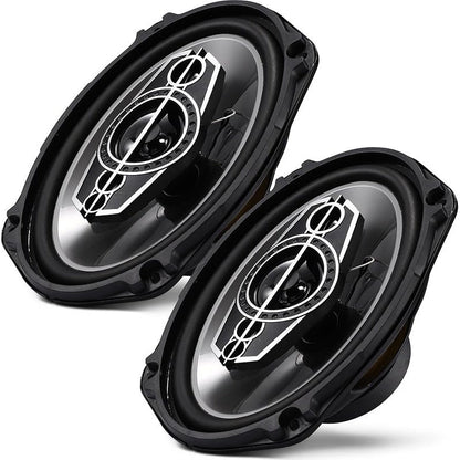 6 X 9 Coaxial Audio Speakers (Pair) 5-way 1000W Peak 4 Ohm Coaxial Tweeters Door Speakers