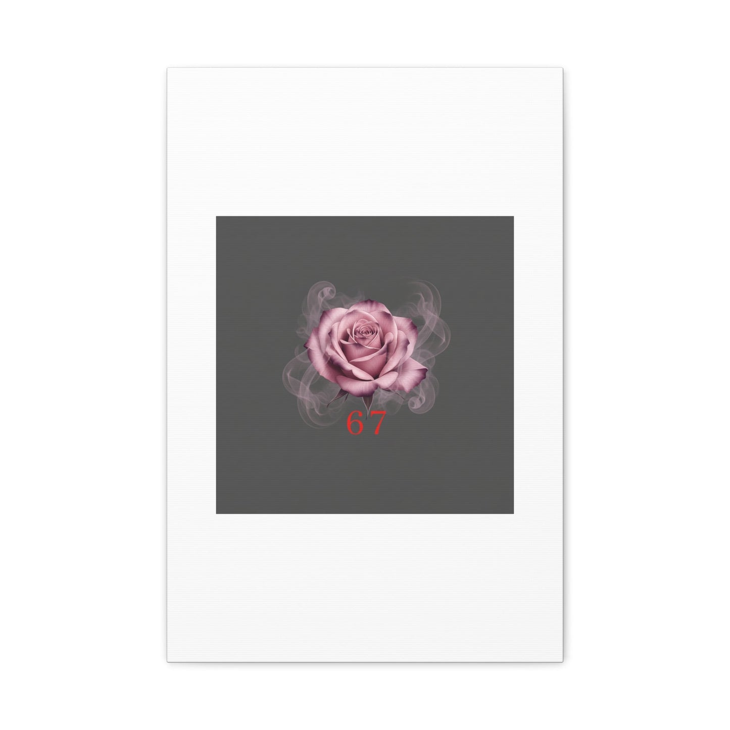 6 7 Valentine's Canvas | Viral Gothic Rose Wall Art | 6 7 Meaning Dark Romance