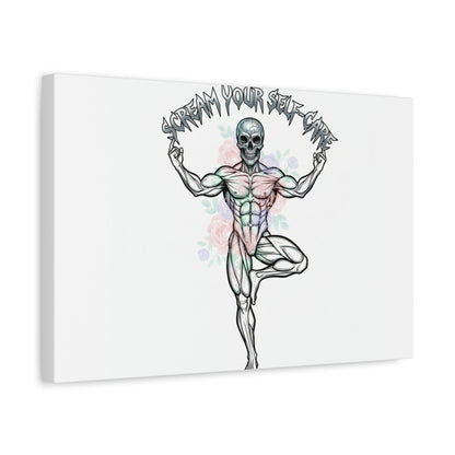 Scream Your Self-Care Canvas | Heavy Metal Wellness, Gothic Wellness Quote