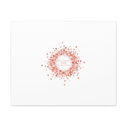 Tiny Heart Confetti Canvas | Matte Stretched Wall Art