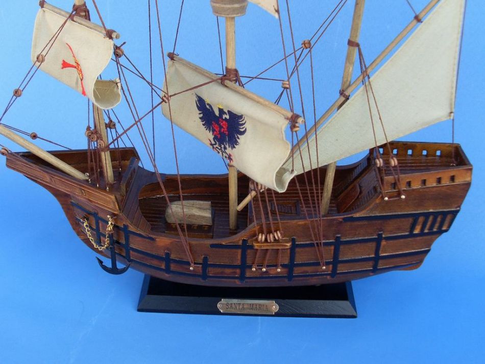 Wooden Santa Maria Limited Tall Model Ship 20""