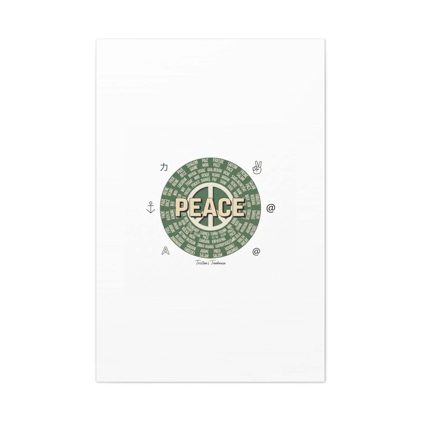 Peace doodle canvas | hand drawn sketch aesthetic, handwritten message