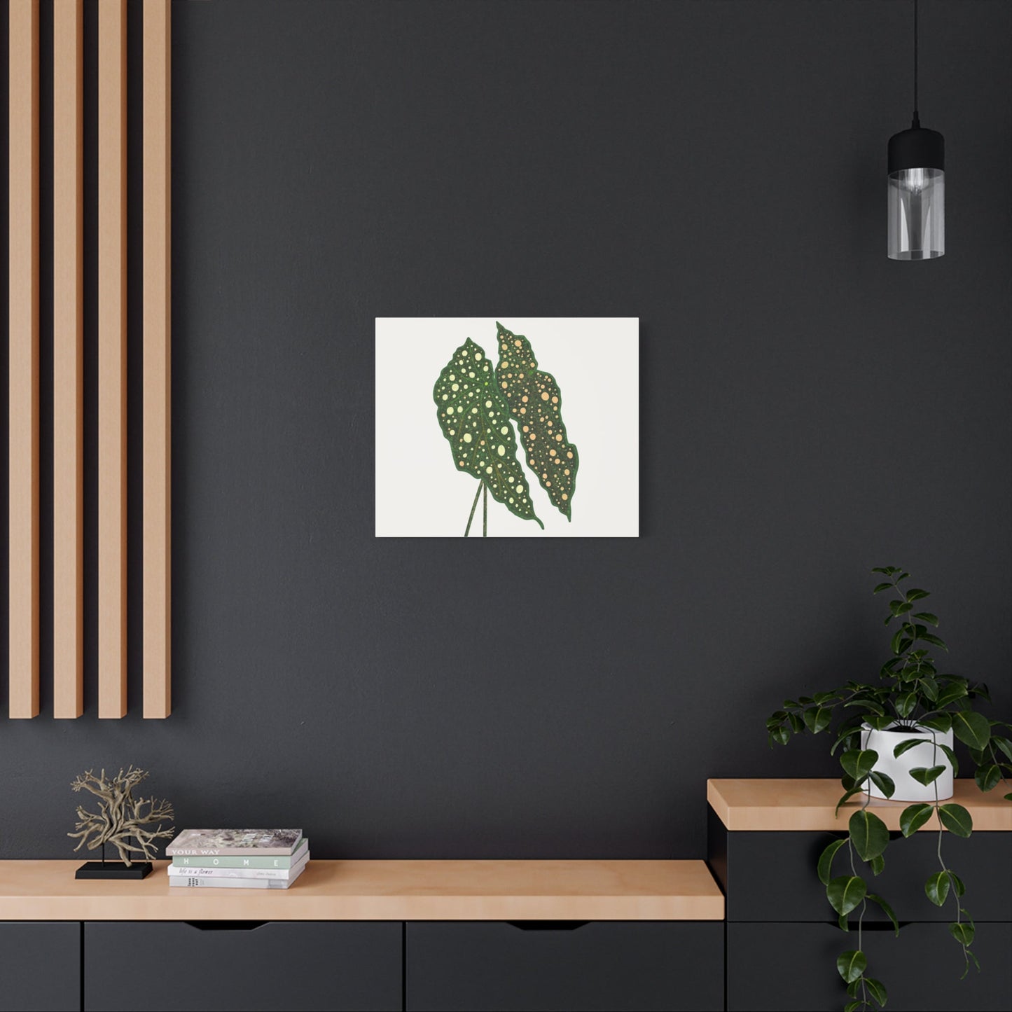 Begonia Maculata Canvas Print – Botanical Wall Art