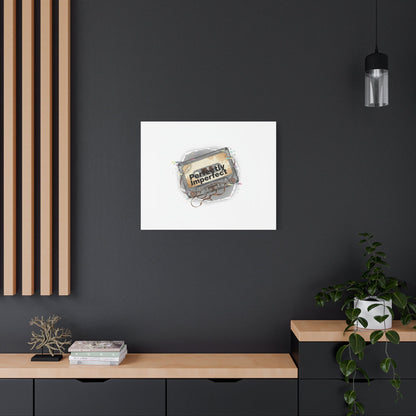 Perfectly Imperfect Cassette, Canvas Print | Analog Error, glitch art static