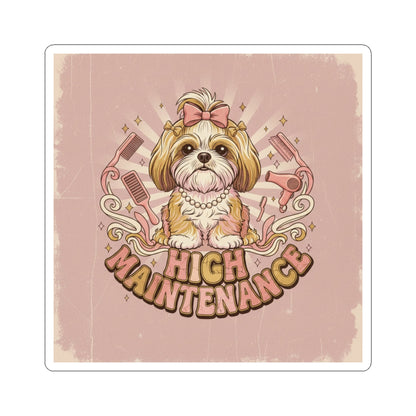 Spoiled Shih Tzu Funny Sticker — Cute Sarcastic Dog Decal