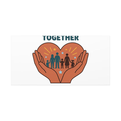 Families Belong Together Canvas | Family Unity, Bilingual Solidarity