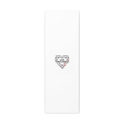 Love Reclaimed Canvas | modern heart design, minimalist love icon