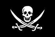 Wooden Calico Jack's The William Model Pirate Ship 14""