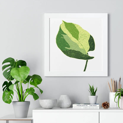 Manjula Pothos Illustrated Framed Print – Botanical Wall Art
