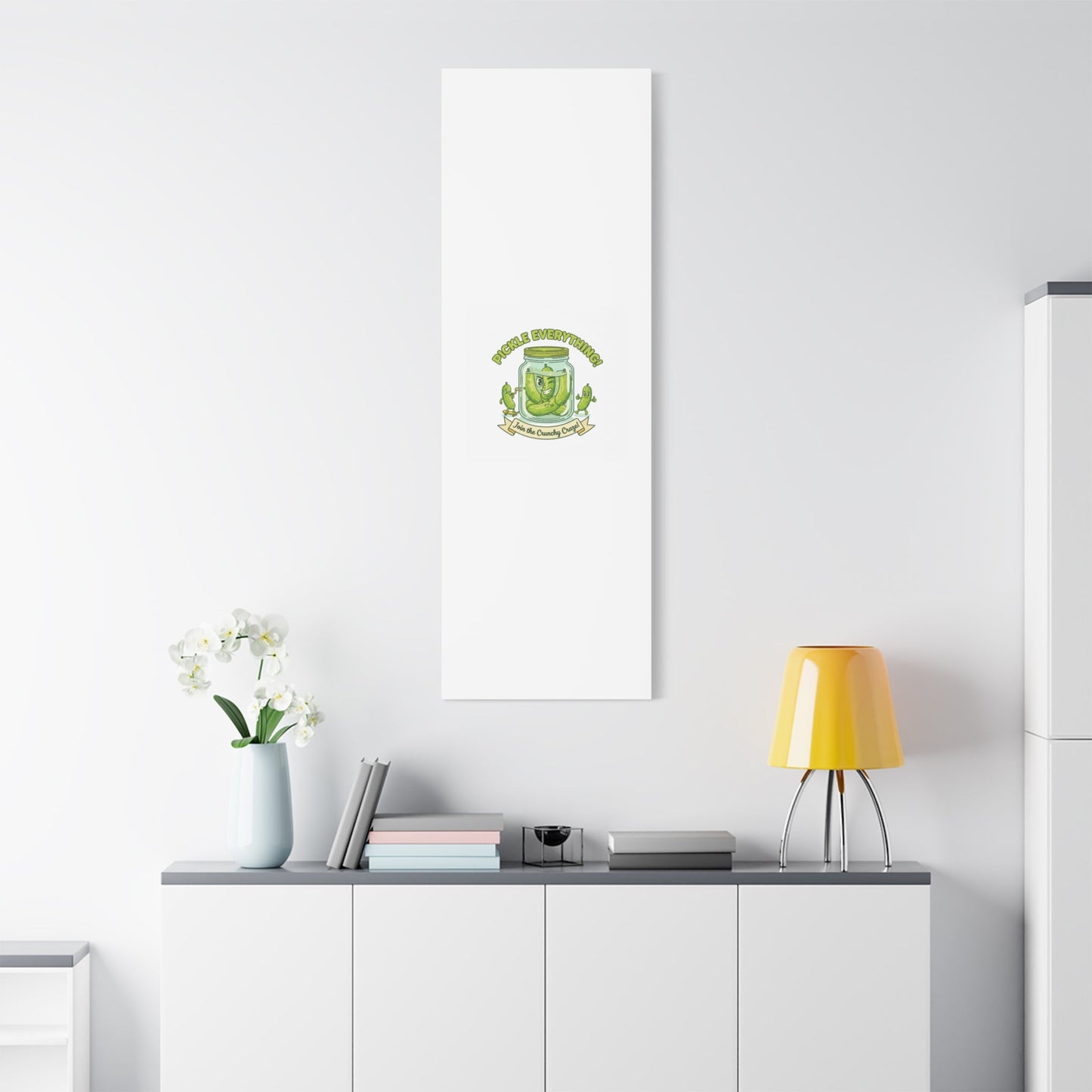 Pickle Everything! Matte Canvas | Brine Design, Pickle Lover Art