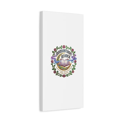Romantasy Reader Canvas Print | enchanted bookish celestial gothic