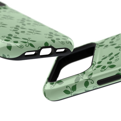 Pothos Pattern Phone Case – Dual Layer Protective Cover