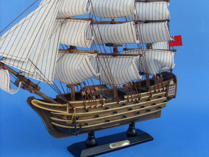 Wooden HMS Victory Tall Model Ship 14""